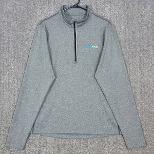 Landway The City Luxe 1/4 Zip Pullover Mens M Gray GOLF NOW Performance Shirt